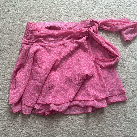 Aerie Pink Wrap Skirt - Picture 1 of 4